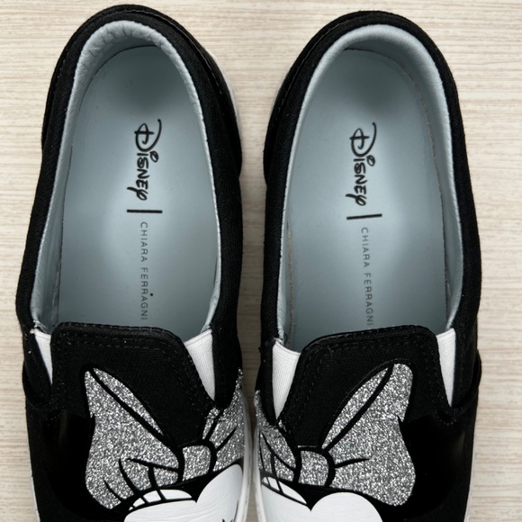 Chiara Ferragni x Disney Minnie Mouse Slip On Sneakers NWOT - Picture 3 of 7